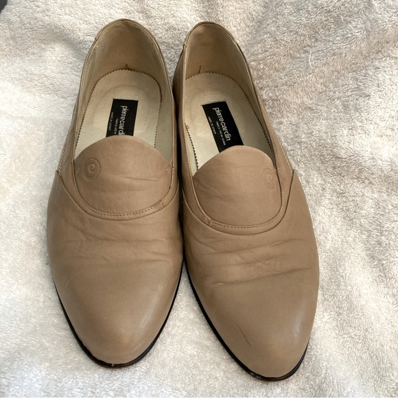 Vintage ‘80’s Pierre Cardin Tan Leather Loafers 9.5 - Picture 1 of 13